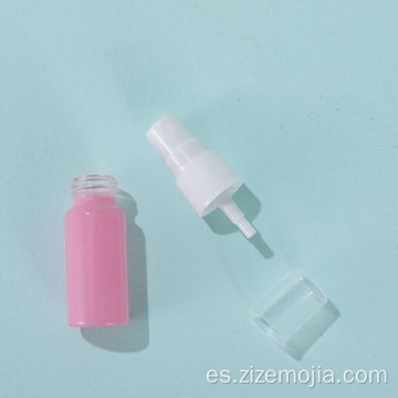 Botella de spray cosmética de vidrio transparente de pequeño volumen de 10 ml